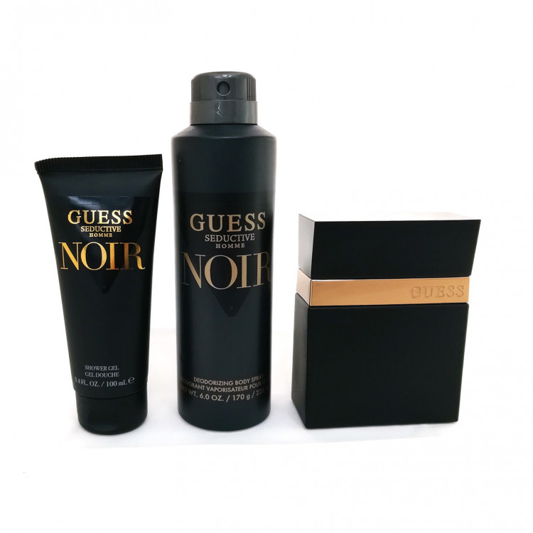 Мужской парфюм Guess Seductive Homme Noir, подарочный набор