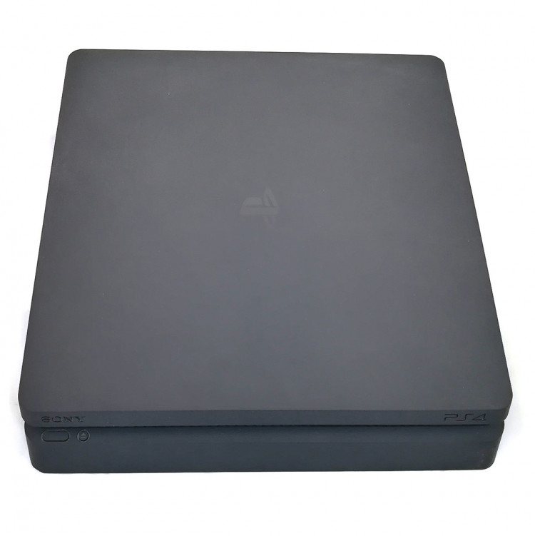 Игровая приставка Sony PlayStation 4 Slim 1000 ГБ HDD, два геймпада и игра, черный
