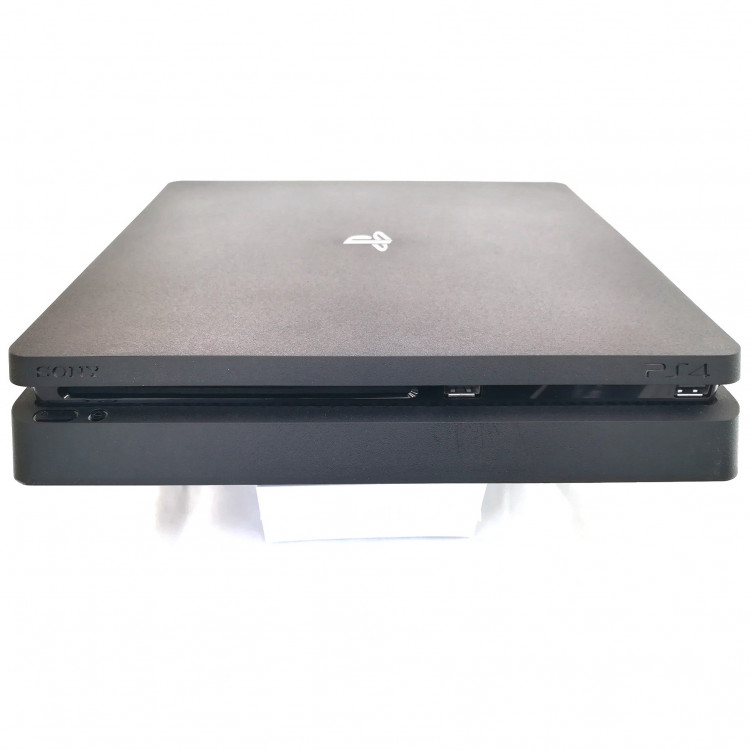 Игровая приставка Sony PlayStation 4 Slim 1000 ГБ HDD, два геймпада и игра, черный