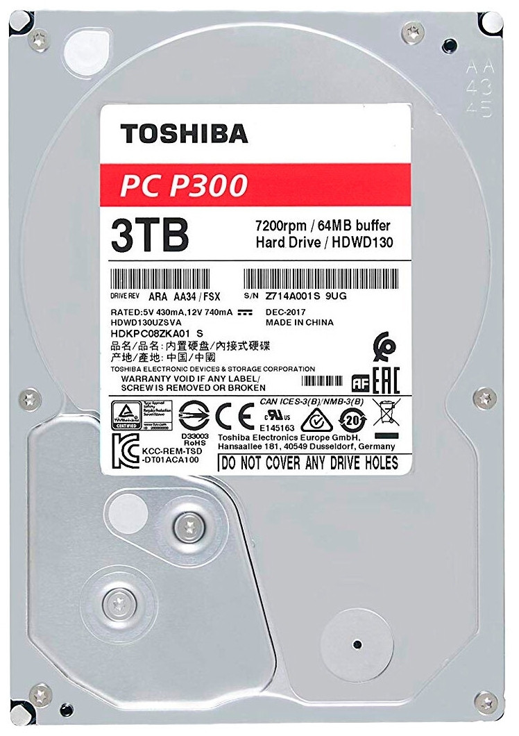 Toshiba 3 TB HDWD130UZSVA