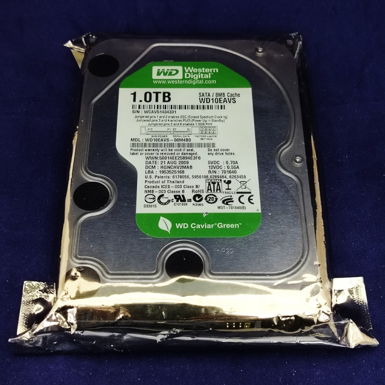 Жесткий диск Western Digital WD10EAVS, 1 ТБ