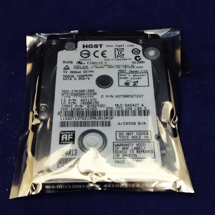 Жесткий диск HGST HTS725050A7E630, 500 Гб