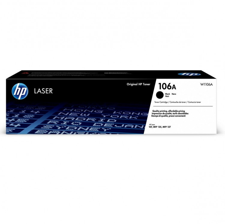 Картридж HP 106A W1106A Black для Laser 107a/107r/107w/135a/135r/135w/137fnw