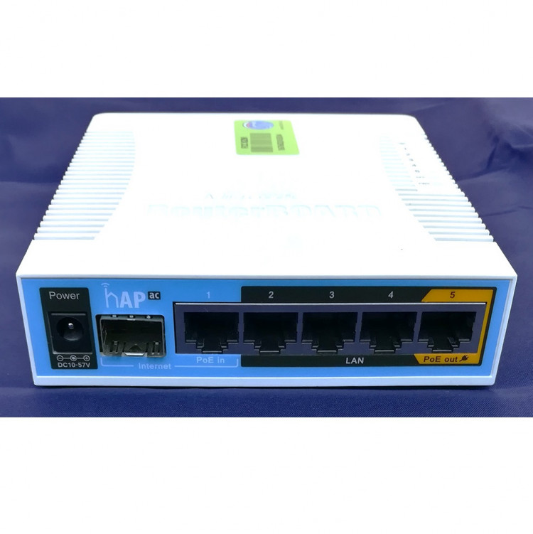 Беспроводной маршрутизатор MikroTik hAP AC RB962UiGS-5HacT2HnT 802.11ac 2.4 и 5ГГц 5xGLAN USB