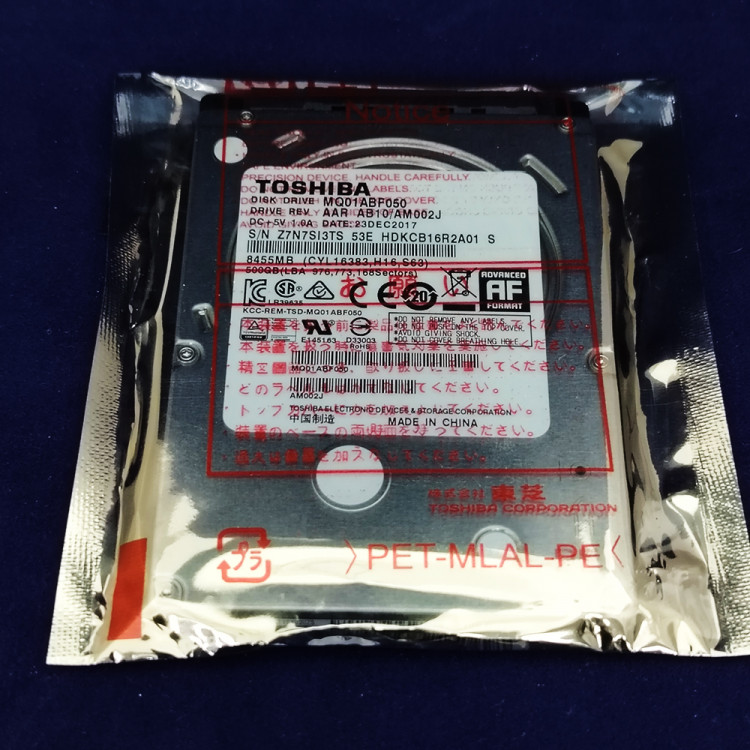 Жесткий диск Toshiba MQ01ABF050, 500 Гб