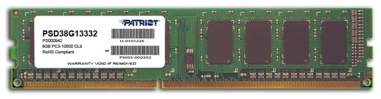 Patriot Memory SL 8GB 1333MHz CL9 (PSD38G13332)
