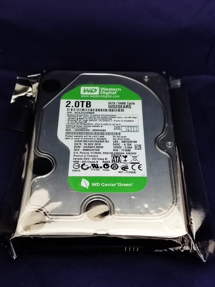 Жесткий диск Western Digital WD20EARS, 2ТБ