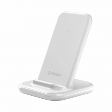 Беспроводное зарядное устройство Deppa Charging Stand (QIWCPQC3)(24020), 15 Вт белое
