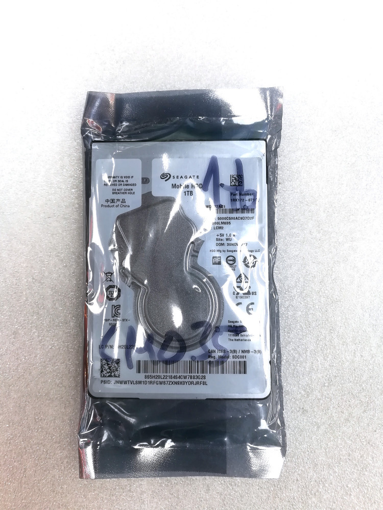Жесткий диск 2.5" Seagate ST1000LM035,1000 ГБ,128 Мб, 5400 об/мин 