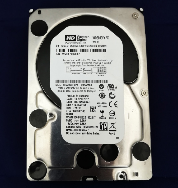 Жесткий диск Western Digital WD Black 3ТБ WD3009FYPX