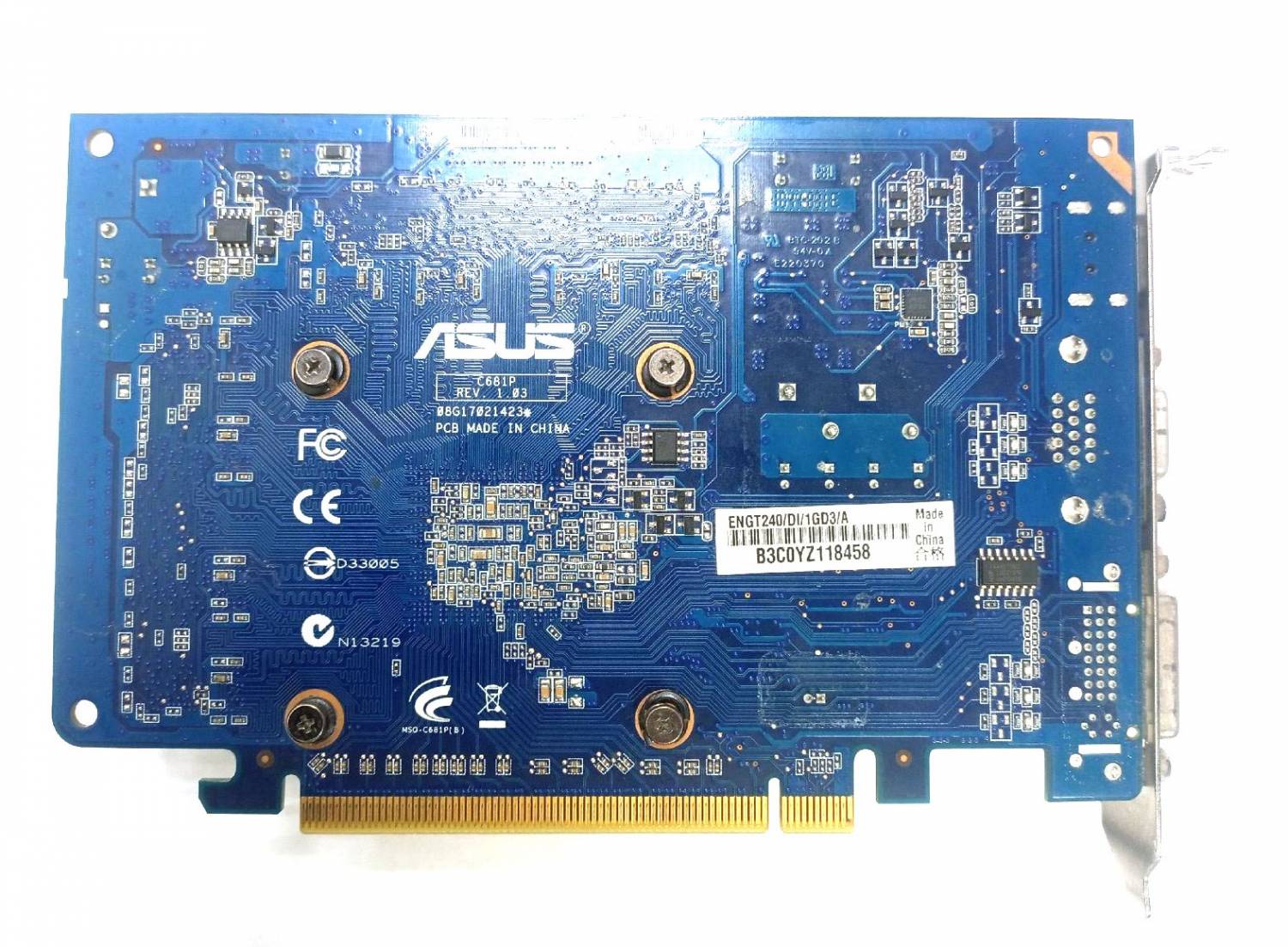 Видеокарта ASUS GeForce GT 240 550Mhz PCI-E 2.0 1024Mb 1580Mhz 128 bit DVI  HDMI HDCP