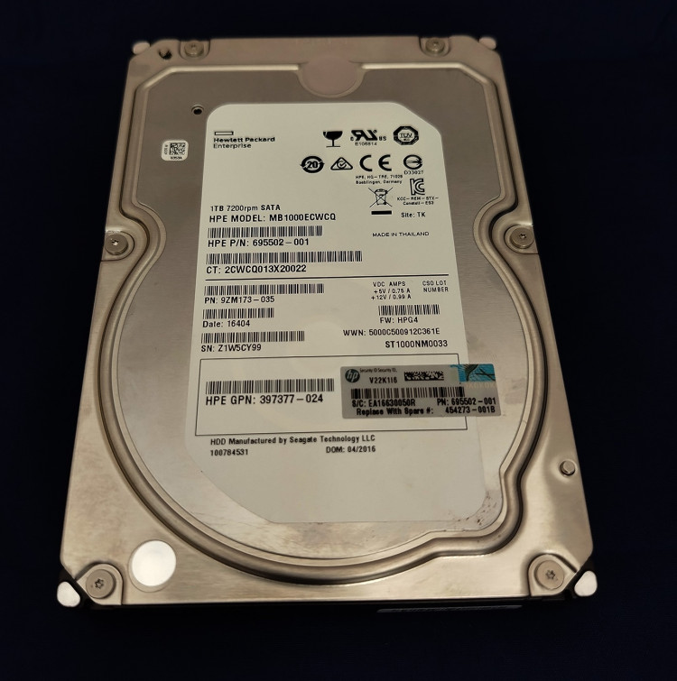 Жесткий диск HP 1TB MB1000ECWCQ