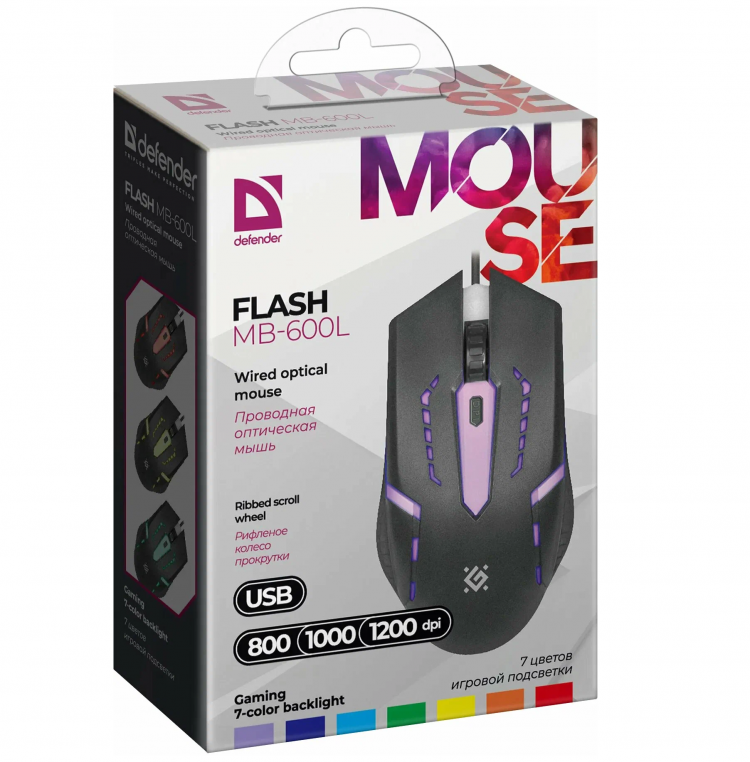 Мышь Defender Flash MB-600L 